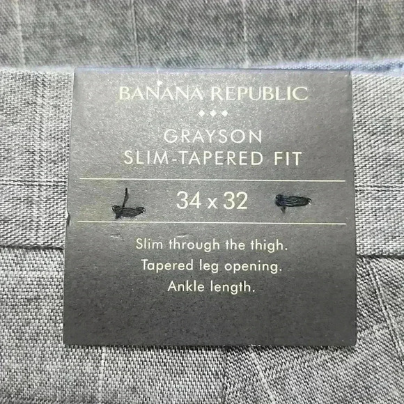 Banana Republic Plaid Grayson Slim-Tapered Fit Pant - Picture 7 of 10
